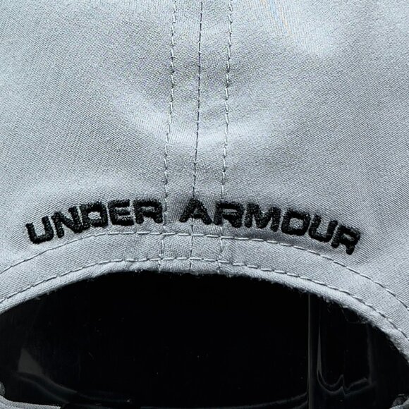 Under Armour Strapback Hat Cap Gray Lightweight Running Tennis Golf Dad Mens - Picture 10 of 16